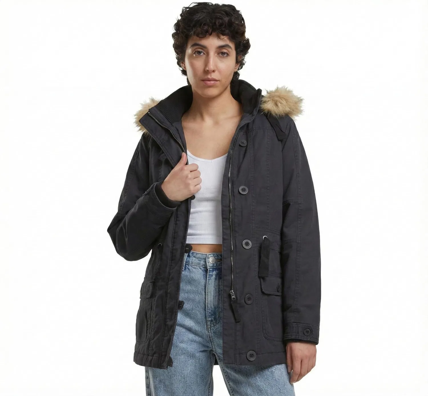 Женское зимнее пальто Nila Winterparka Brandit, Black