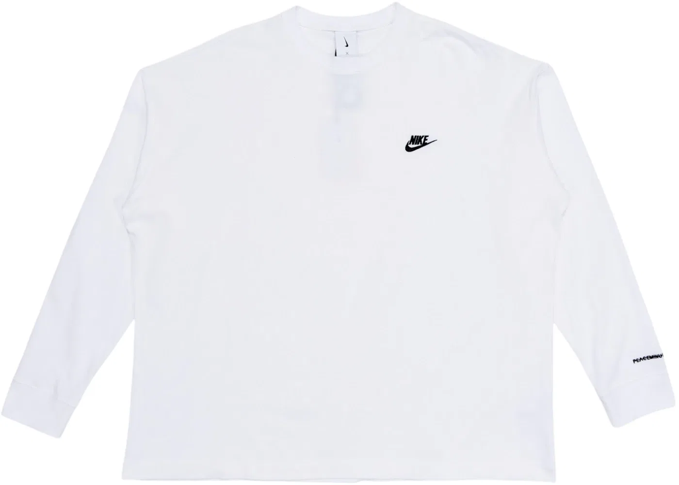 Мужская футболка с длинным рукавом с принтом Nike T-Shirt White