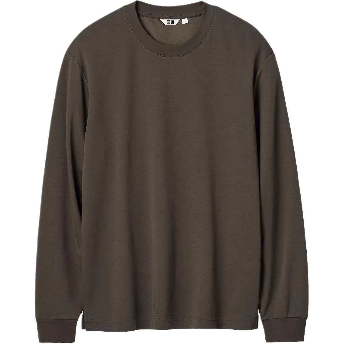 Женское худи AIRism с круглым вырезом Dark Brown UNIQLO
