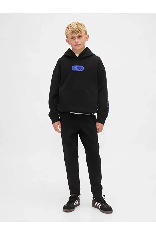 Детские спортивные штаны для мальчиков с принтом Gap, Black-003