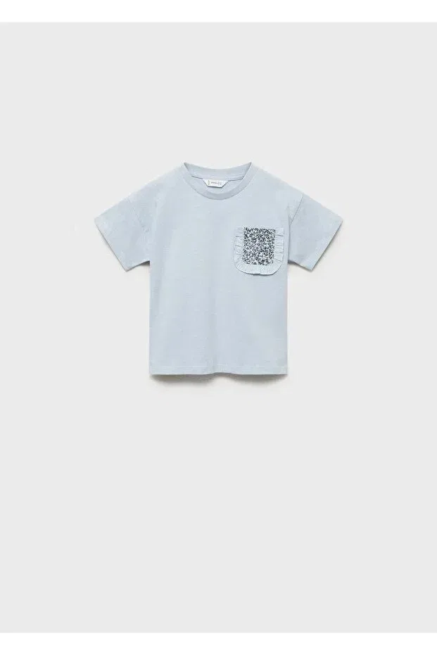 Детская футболка с коротким рукавом Mango Baby, Sky Blue