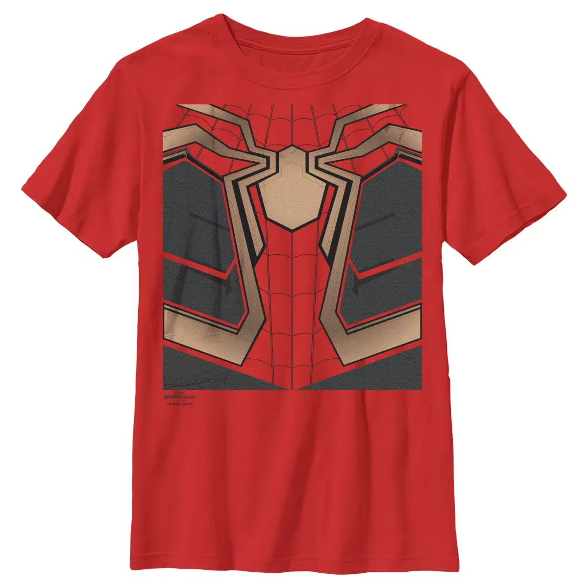 Детская футболка с принтом Marvel Spider-Man: No Way Home Iron Suit T-Shirt, Red
