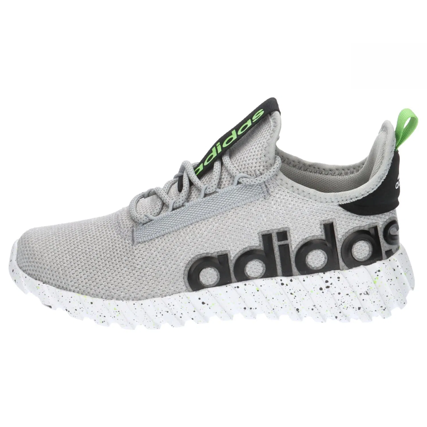 Детские кроссовки с текстильным верхом Kaptir 3.0 K Adidas, Grey Two Lucid Lime Core Black — фото 2