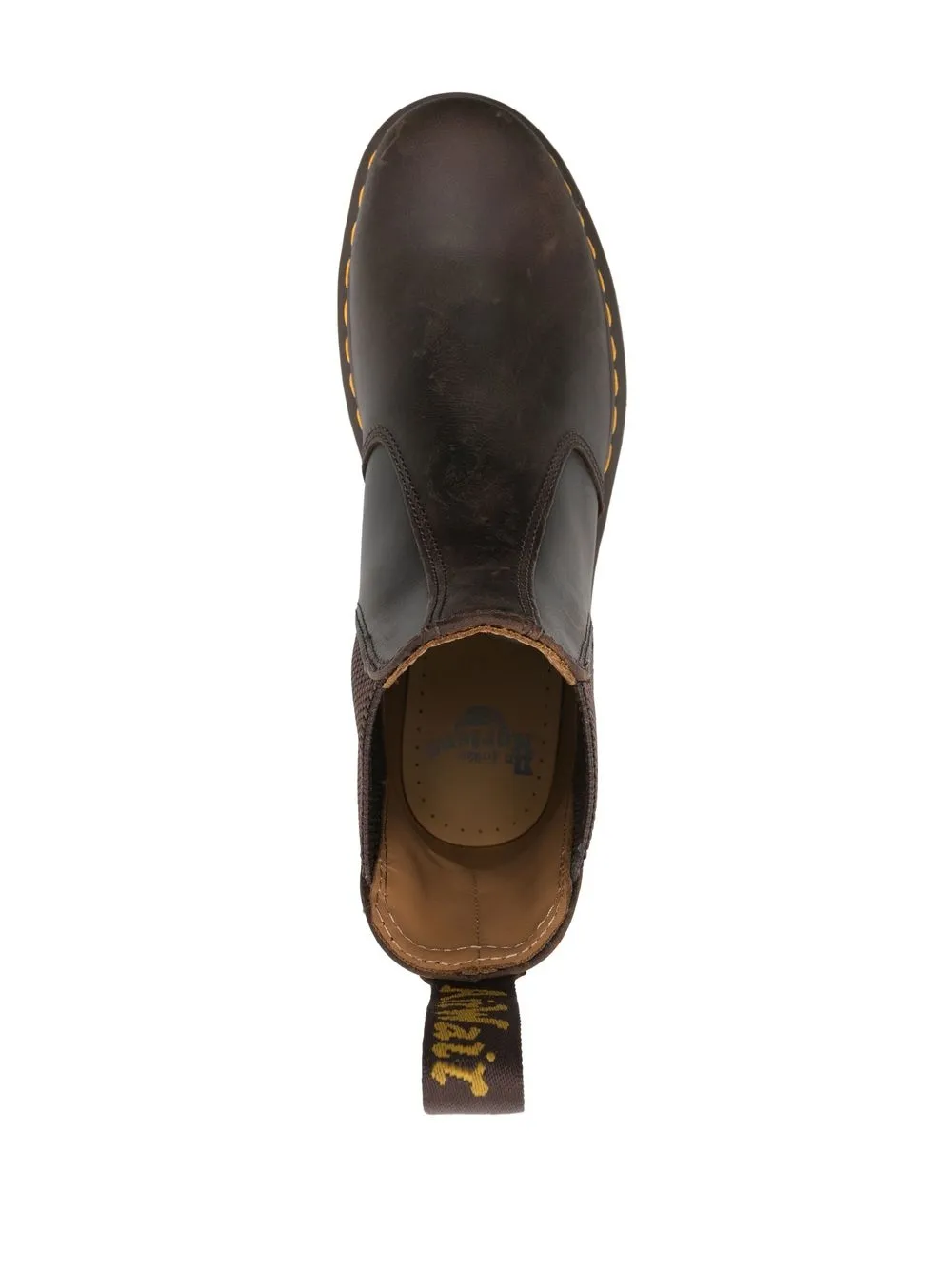 Мужские ботинки Dr. Martens с эластичными вставками кожаные, коричневый — фото 4