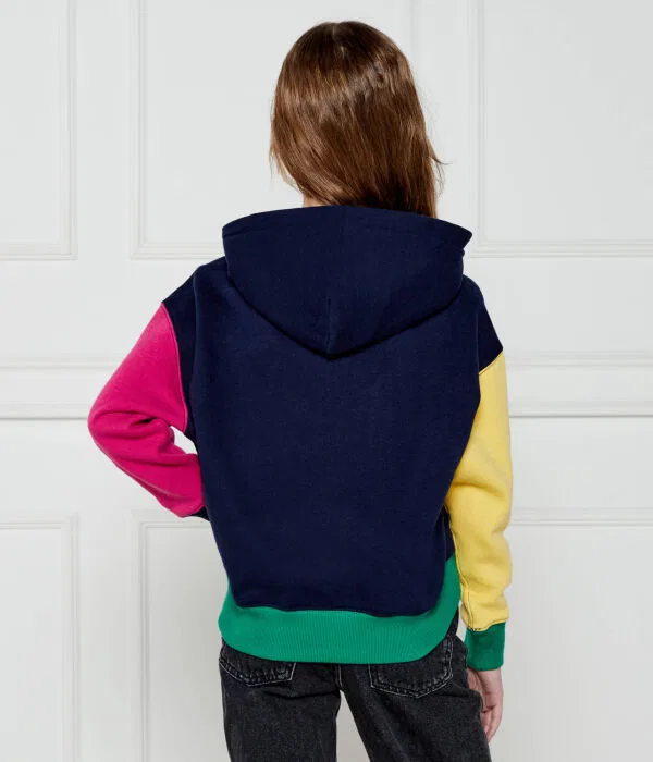 Детское худи с капюшоном Polo Ralph Lauren, мультиколор — фото 3