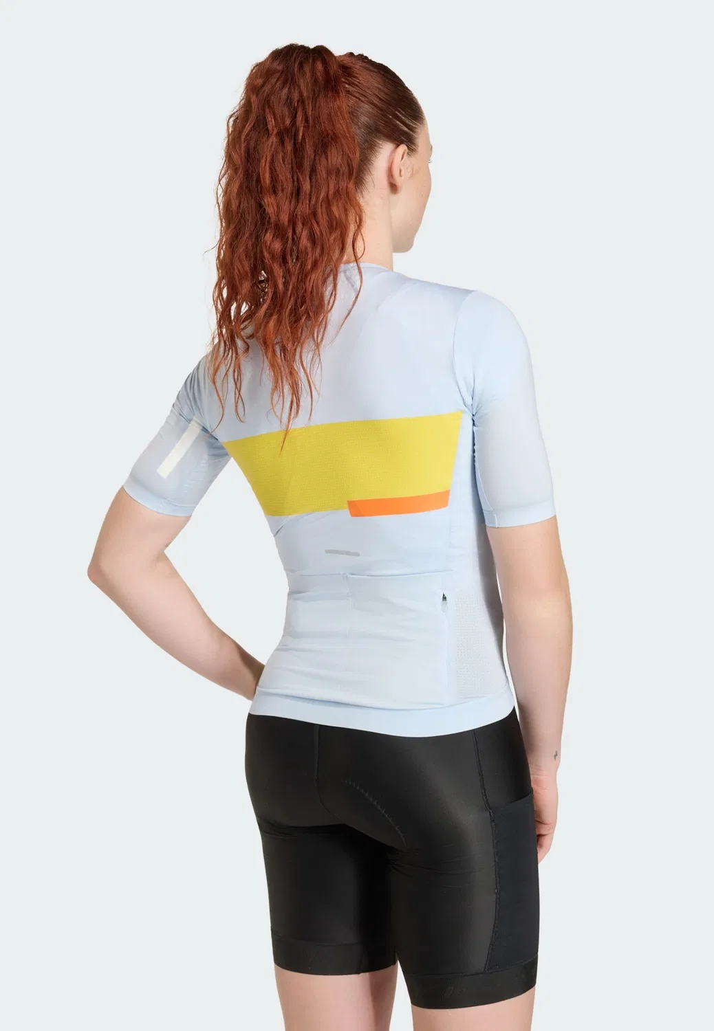Спортивная футболка Adidas Performance Tempo Neo Heritage пастельно-голубого цвета — фото 3