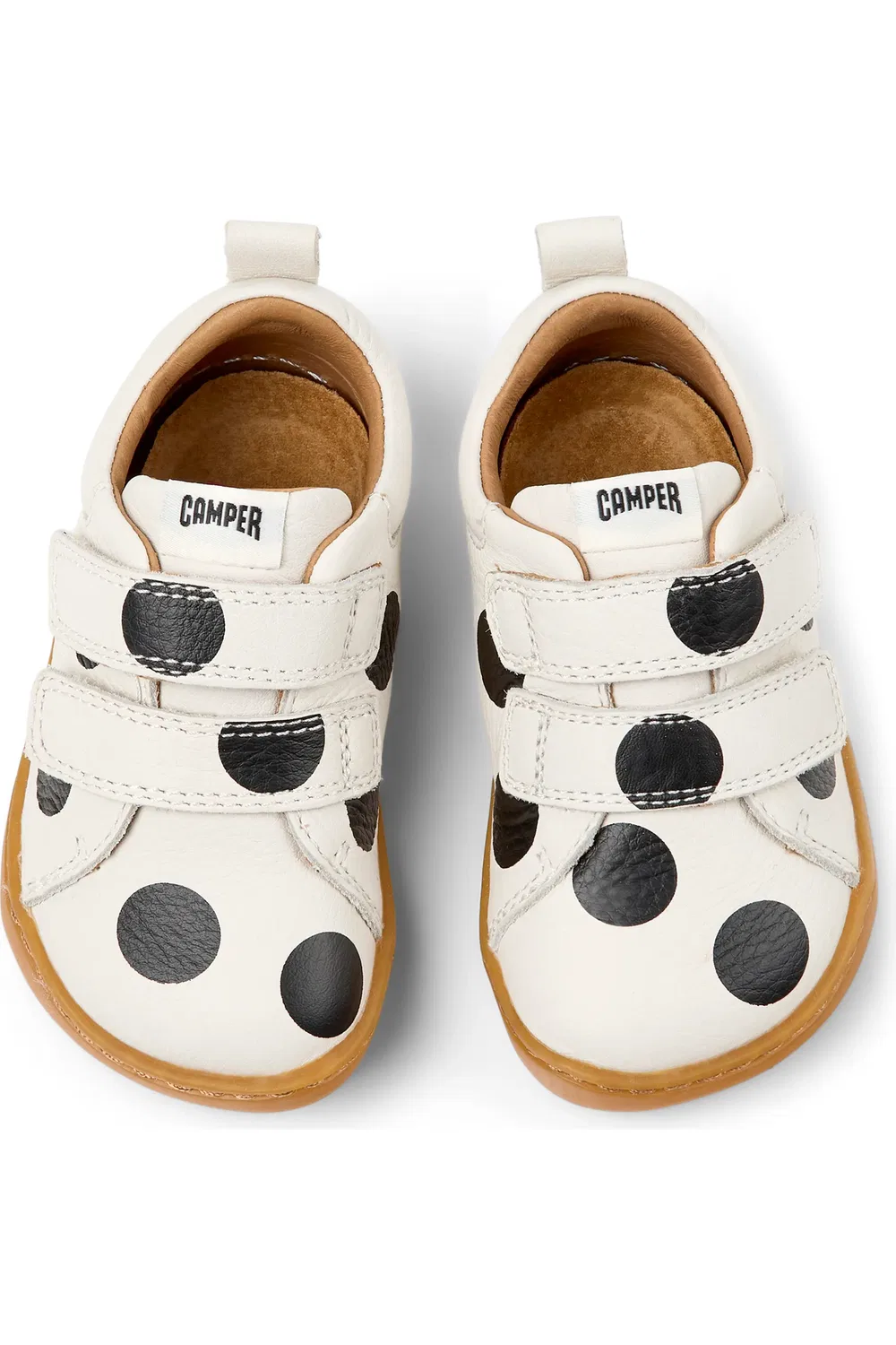 Кроссовки детские Camper Moomin Peu Cami для первых шагов на липучках, мультиколор - бежевый — фото 4