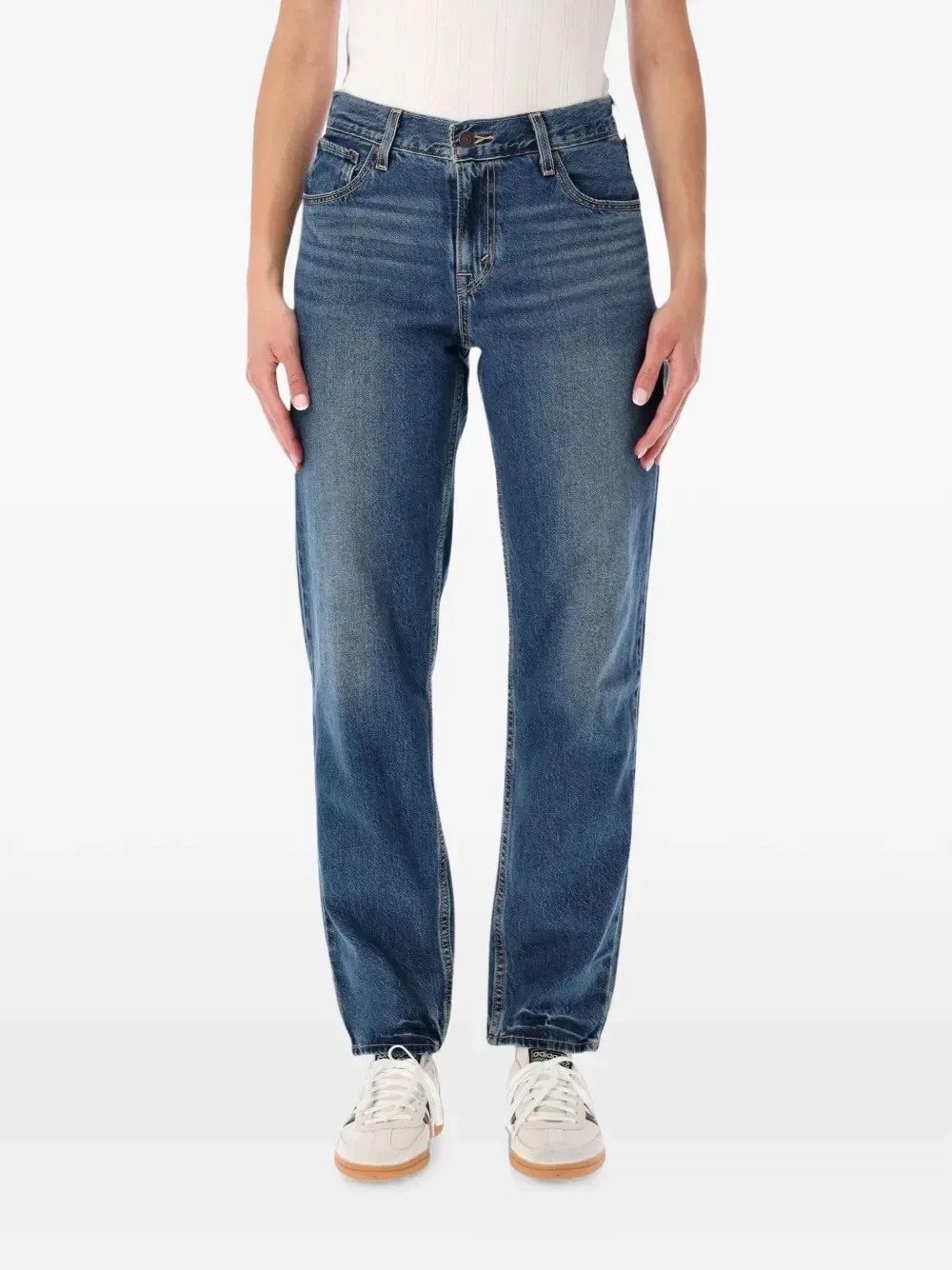Джинсы прямого кроя с регулируемым ремнем сзади Levi'S, синий