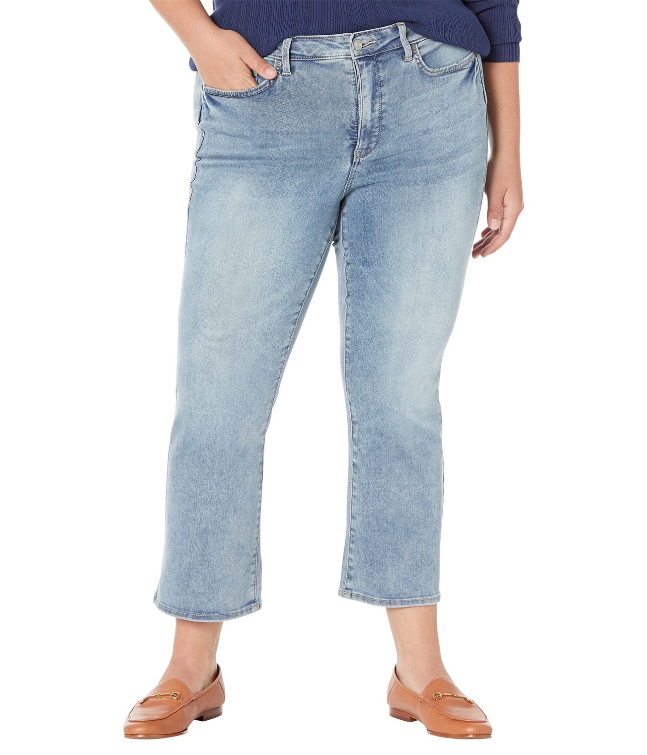 

Джинсы NYDJ Plus Size, Plus Size Fiona Uplift Slim Flare Ankle in Spellbound