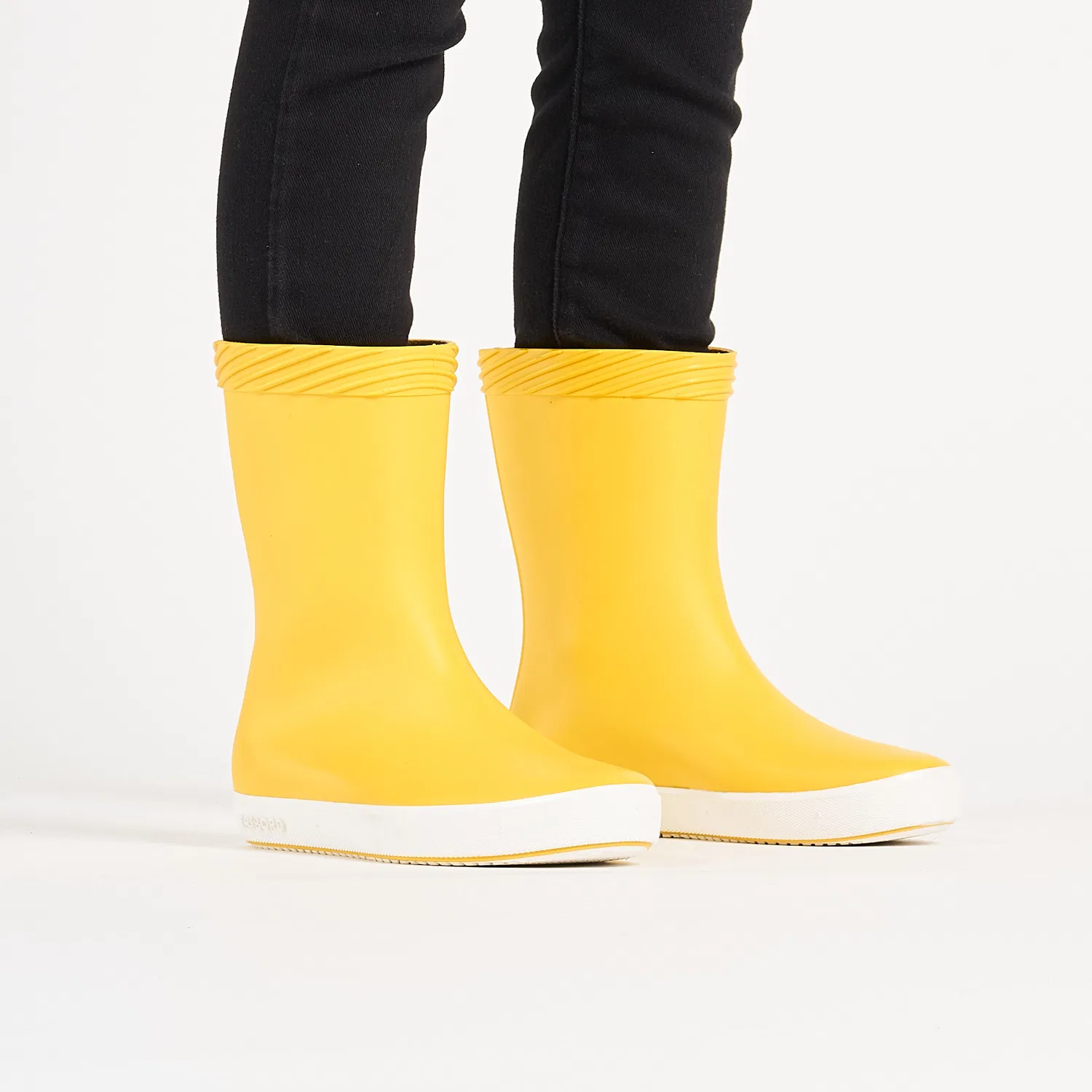 Детские резиновые сапоги Regenstiefel Kinder 100 Decathlon, Senfgelb Ultraweiß