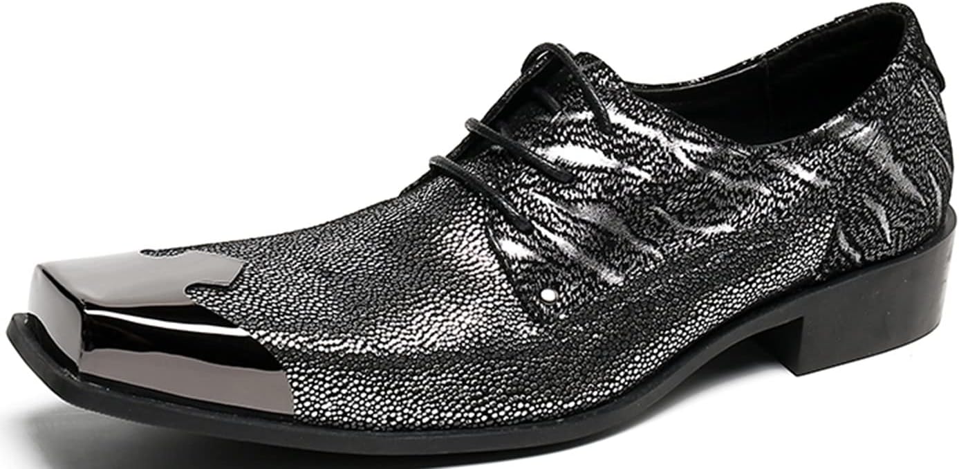 

Мужские праздничные туфли Santimon с блестками для танцев и формальных мероприятий, черный