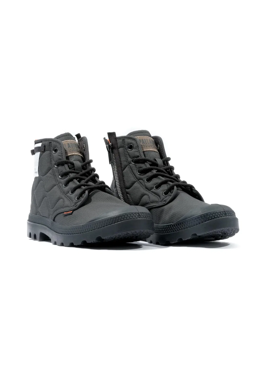 Детские утепленные ботинки Re-Quilted Palladium, Schwarz