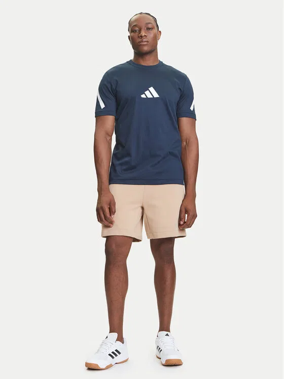 Футболка regular fit Adidas, темно-синий — фото 2