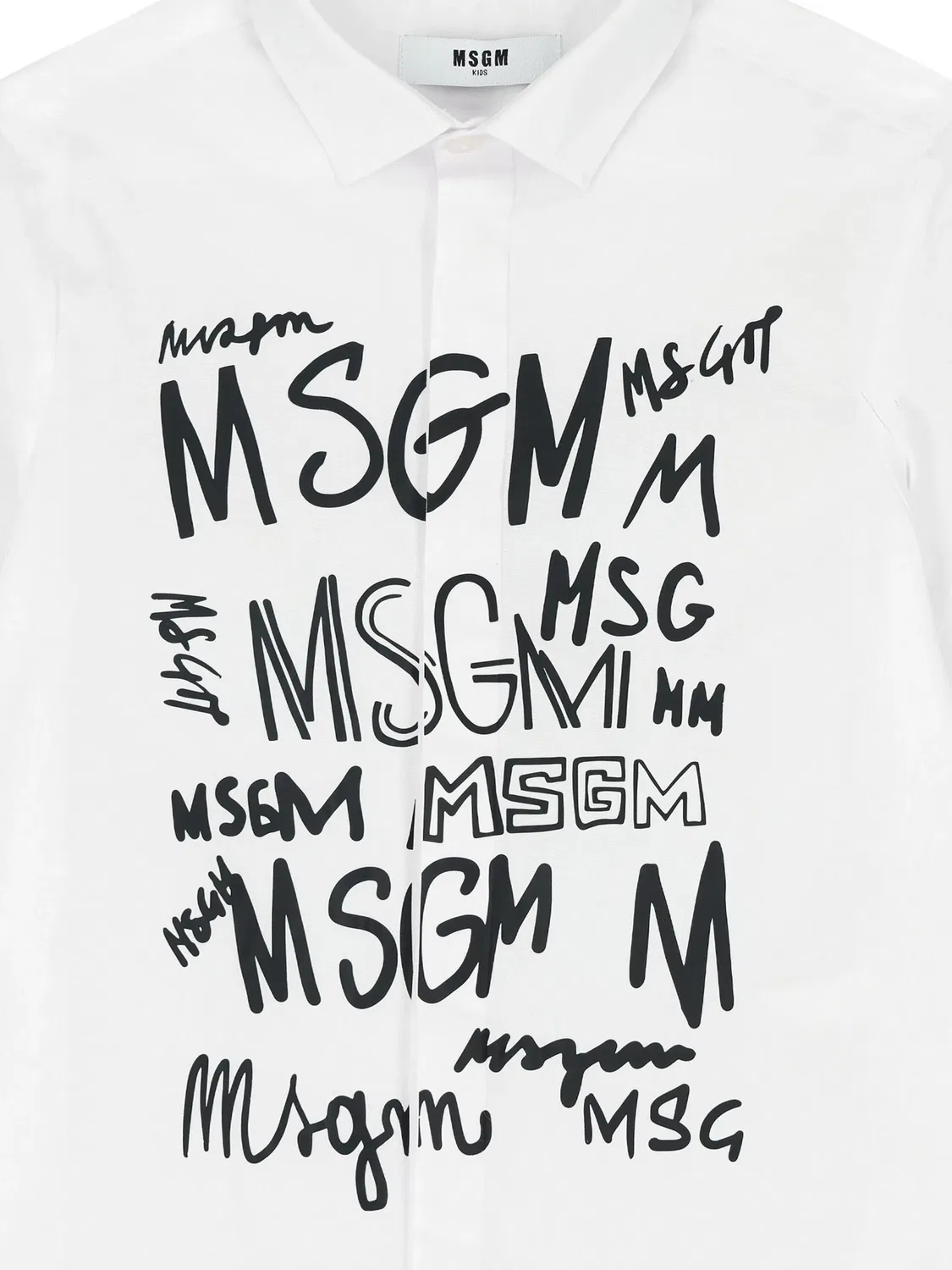 Рубашка с логотипом MSGM, белый — фото 2