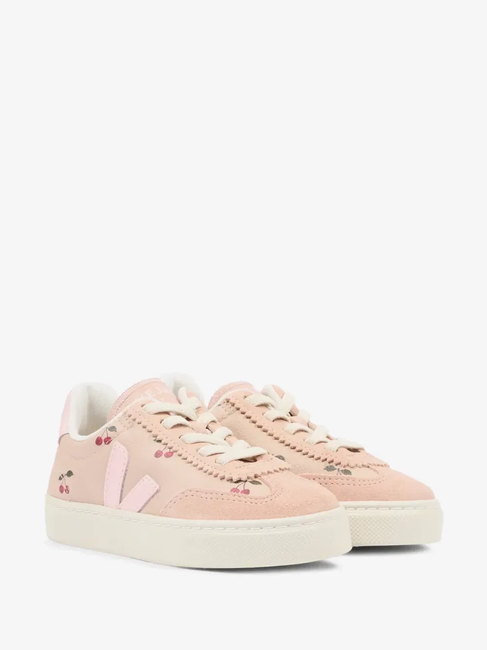 Кроссовки X Konges Sløjd Volley с вишневым принтом VEJA Kids, розовый