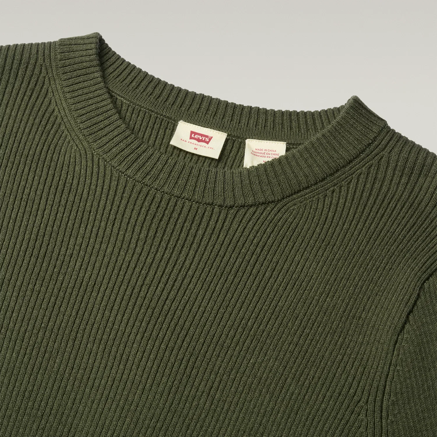 Женский свитер с круглым вырезом Levi's, Olive Green Levis — фото 4