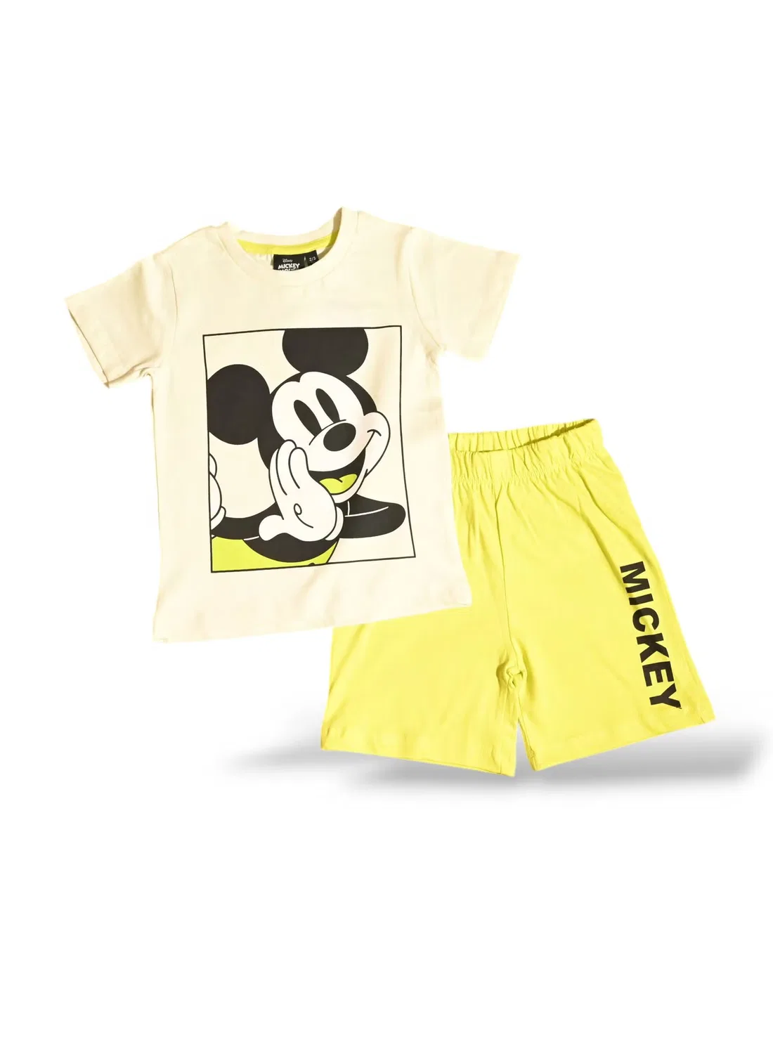 Комплект шорт с принтом Mickey Mouse, желтый
