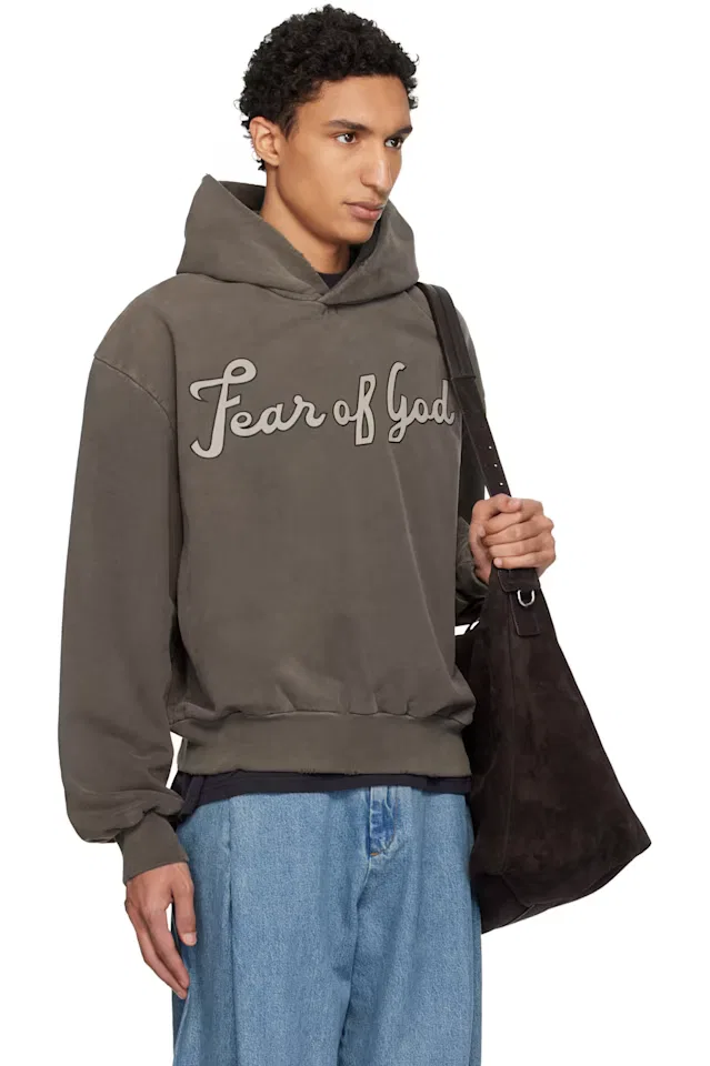 Классическая коричневая толстовка с рукавами реглан 26 Fear Of God — фото 2