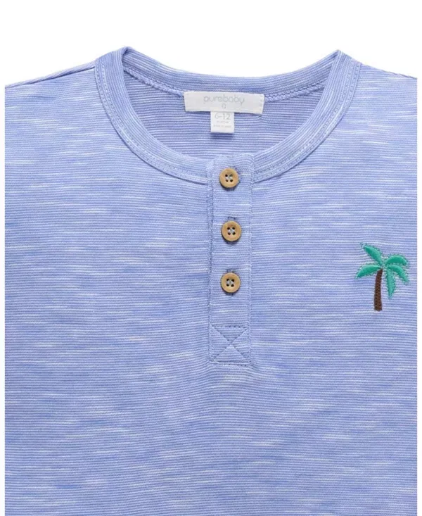 Детский комплект для мальчиков с коротким рукавом Purebaby, Fiesta Print — фото 2