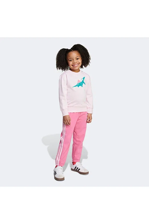 Детский спортивный комплект с принтом Adidas, Clear Pink