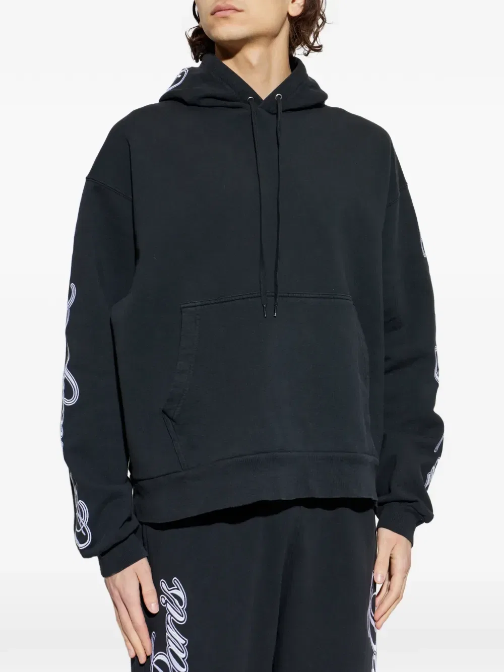 Худи Cursive Balenciaga, черный — фото 3
