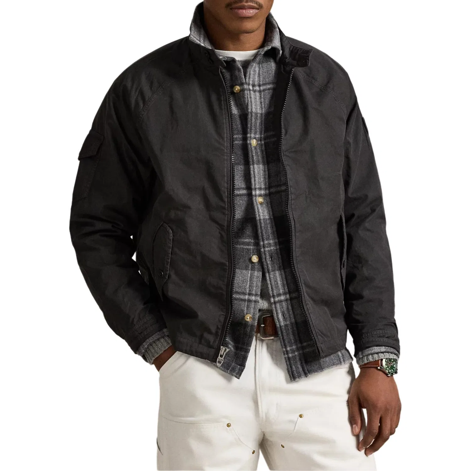 Мужская ветровка из твила Polo Ralph Lauren, Dark Gray — фото 3