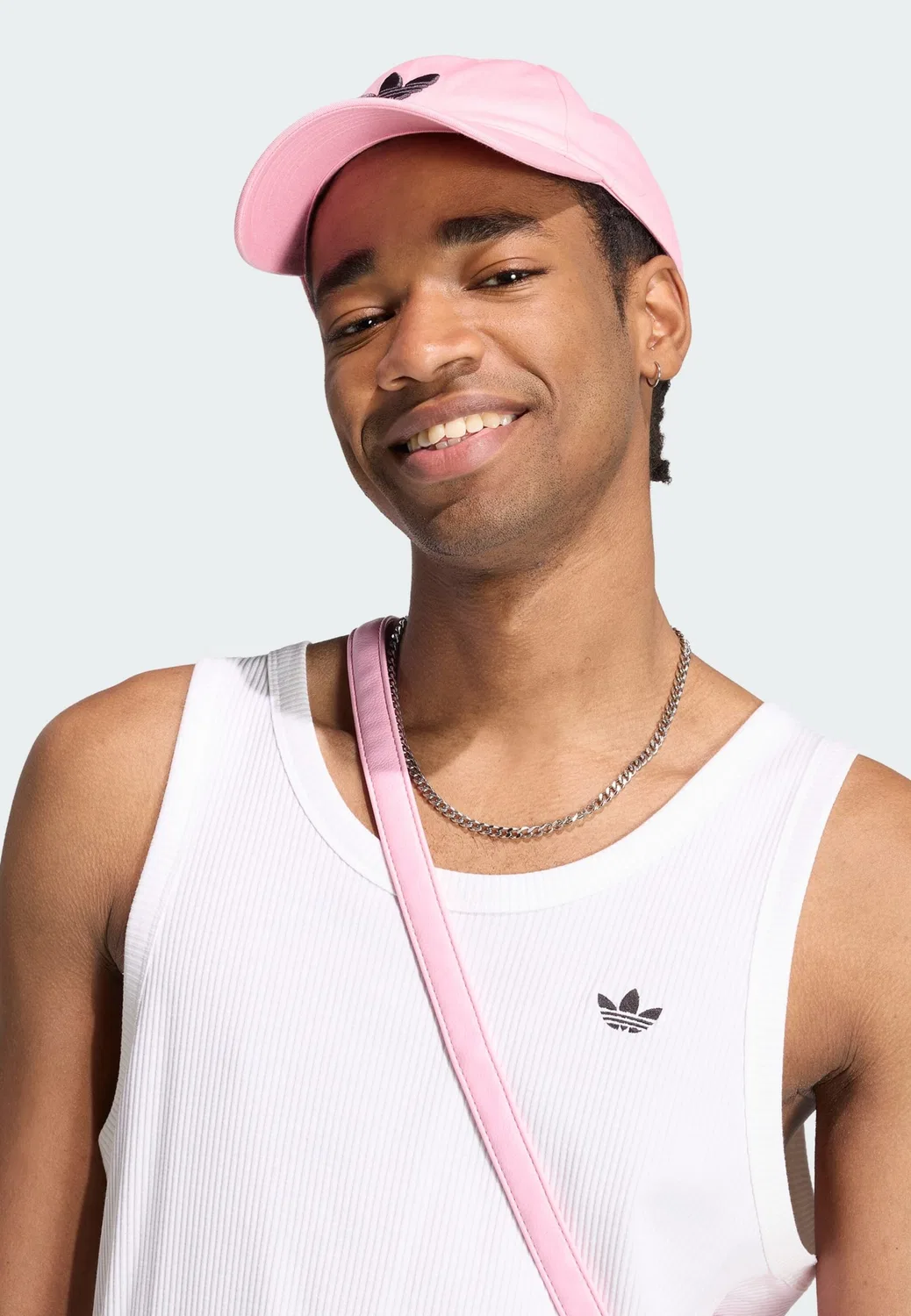 Майка Adidas Originals Trefoil Essentials белого цвета — фото 4