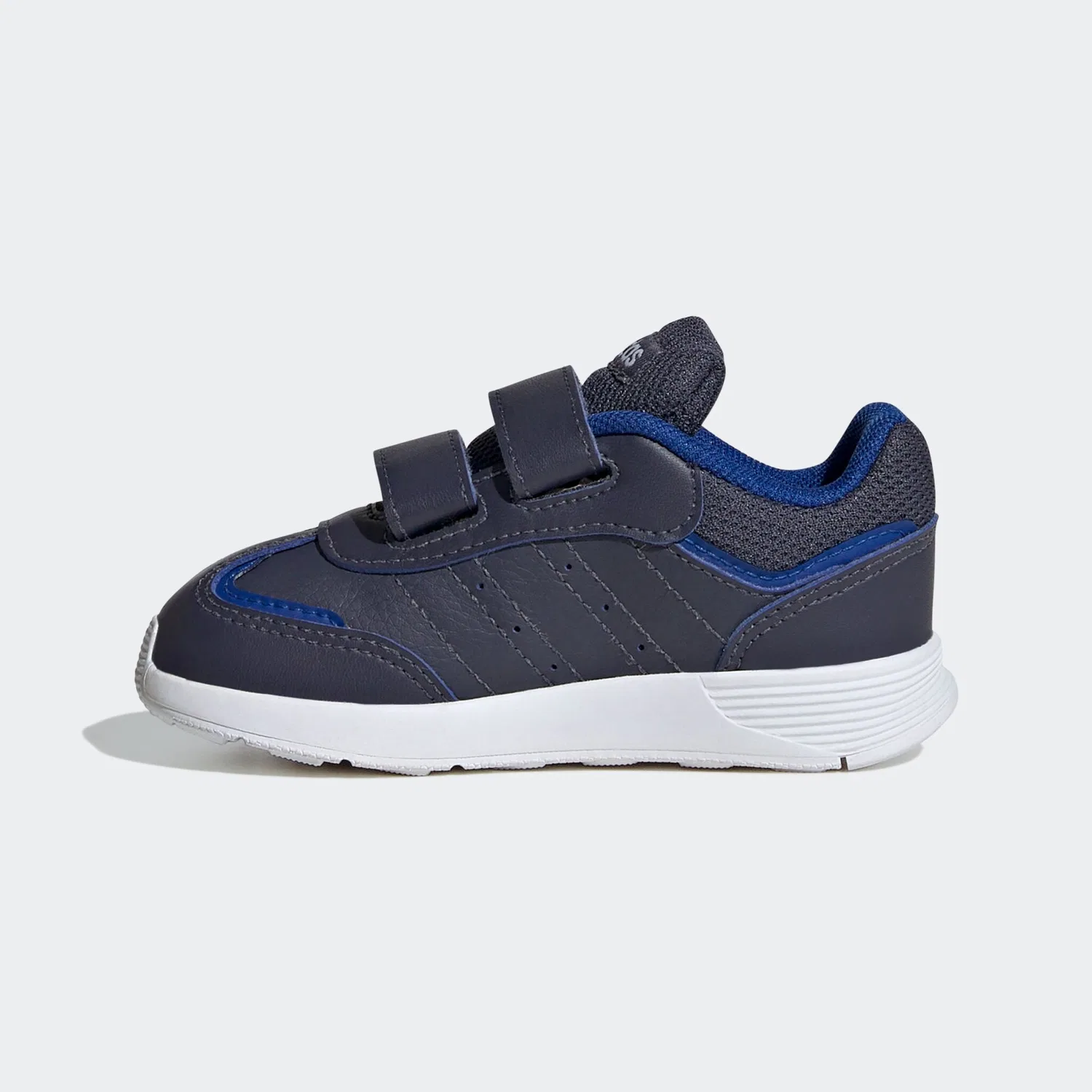 Детские кроссовки на липучках Adidas Sportswear, Shadow Navy/Cloud White/Royal Blue — фото 2