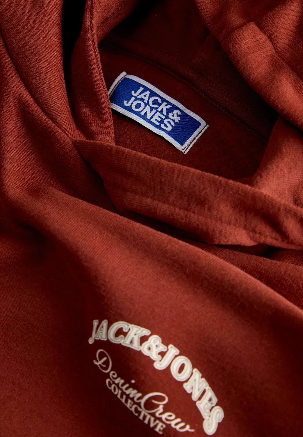 Капузенпуловер с логотипом Капузенпуловер детский - толстовка Jack & Jones Junior, Fired Brick — фото 4