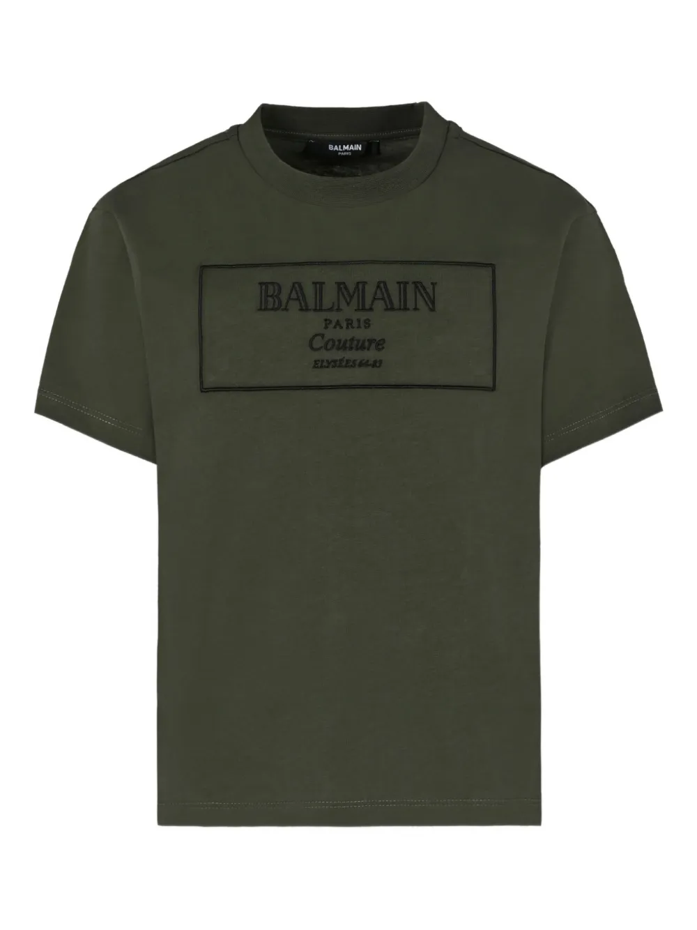 

Футболка с вышитым логотипом Balmain Kids, зеленый