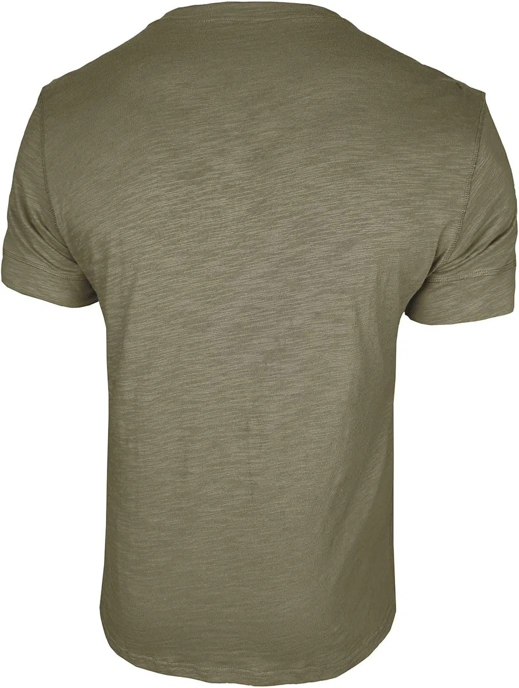 Мужская футболка с воротником-поло и пуговицами Cotton, Army Green — фото 4