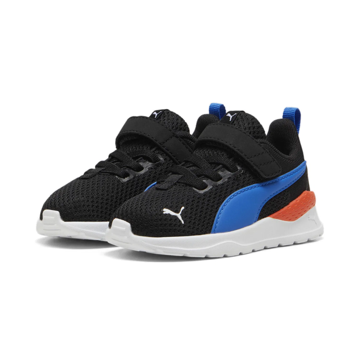 Детские кроссовки с синтетическим верхом Anzarun Lite Puma, Цвет Schwarz Blau Weiss
