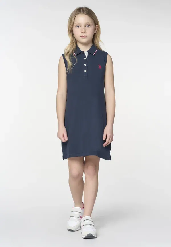 Платье хлопковое Day Dress U.S. Polo Assn, синий U.S. Polo Assn.