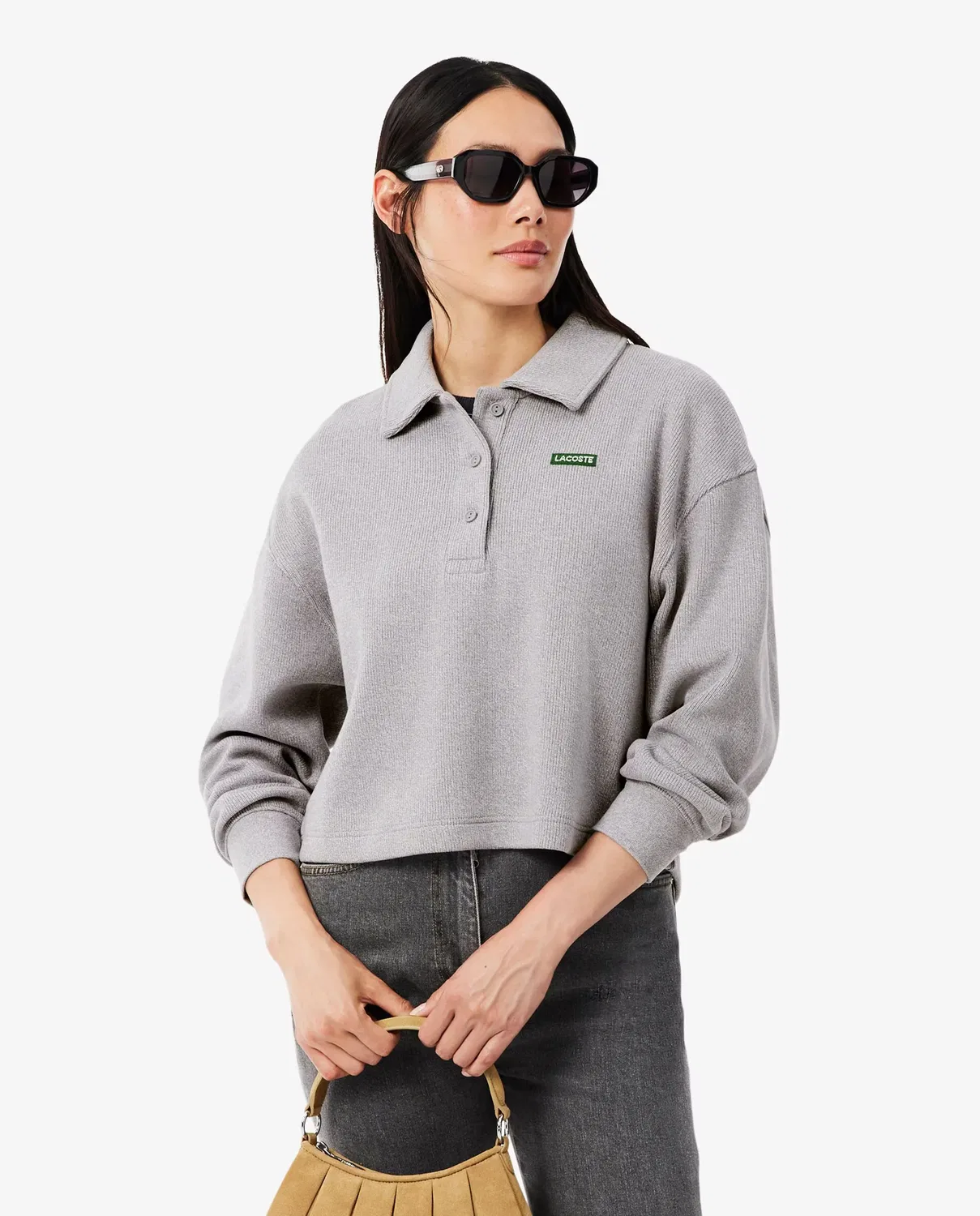 Свитшот женский Lacoste Gris Oscuro