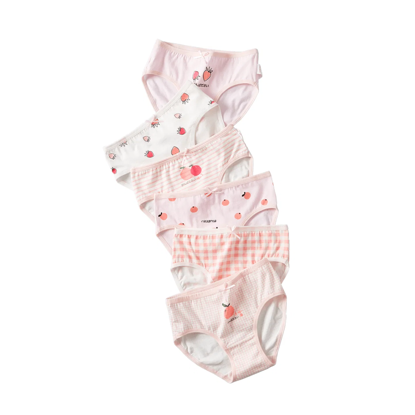 Детские трусы с принтом 6 шт Lanza, Pink Little Strawberry