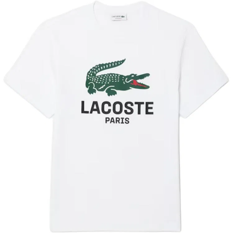 Мужская футболка с принтом Lacoste, White/001