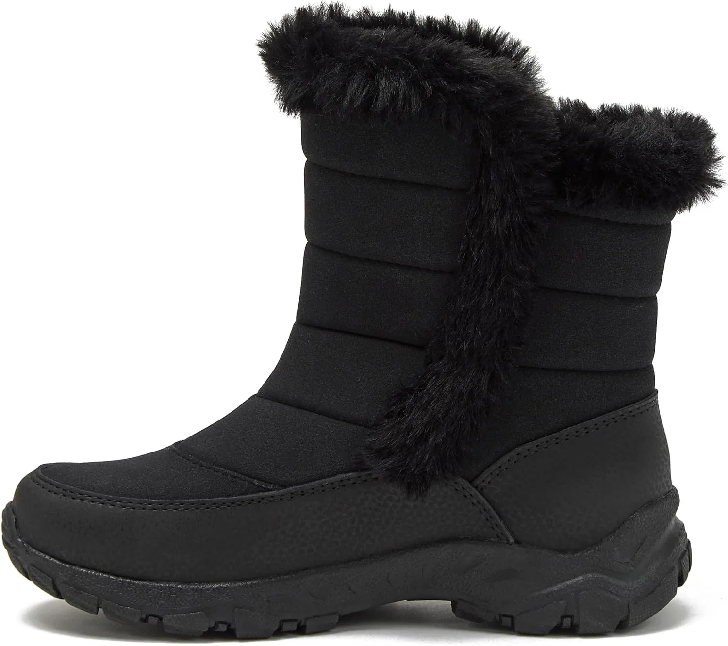 Детские зимние сапоги для мальчиков и девочек с утеплителем Lands' End Expedition Warmest Waterproof No Tie, Black — фото 3