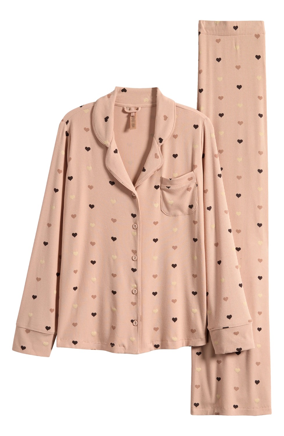 

Пижама Skims Soft Lounge Rib Sleep, розовый