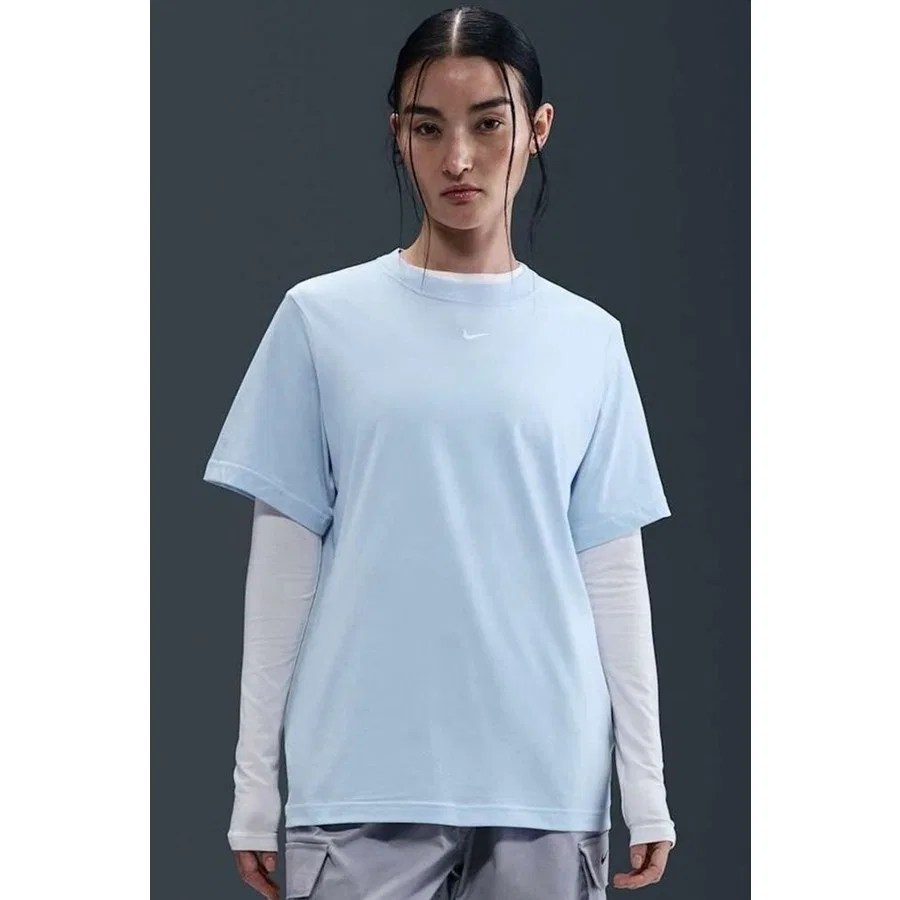 Футболка свободного кроя с коротким рукавом Nike Sportswear Essential Loose Fit, Синий — фото 2