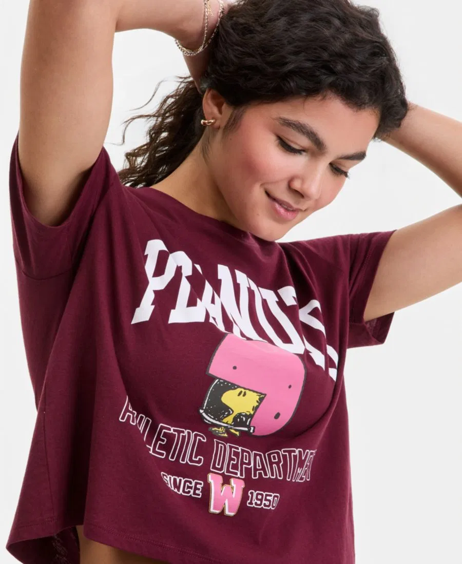 Футболка с принтом Woodstock Football Grayson Threads, The Label, Windsor Wine — фото 3