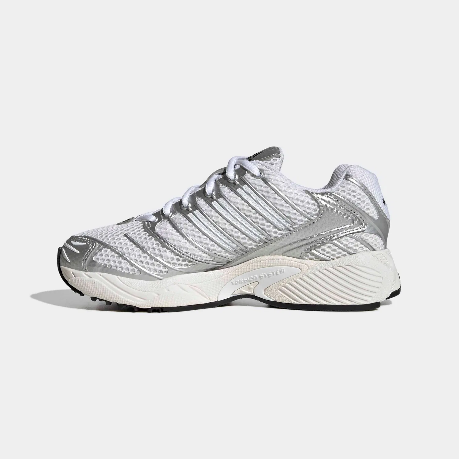 Детские кроссовки с сетчатым верхом Adidas Originals, Cloud White/Silver Metallic/Core Black — фото 3