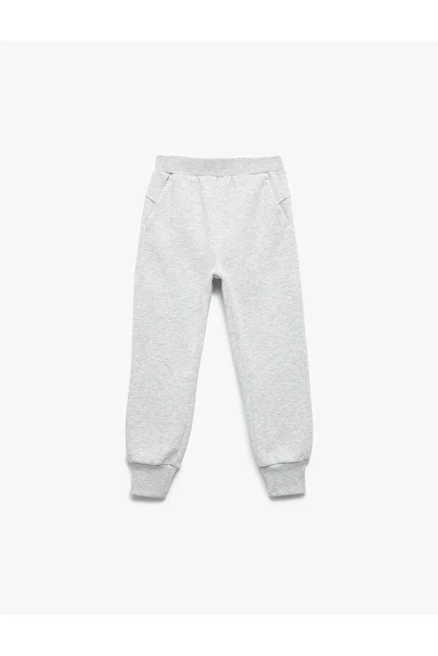 Детские спортивные штаны для девочек с карманами Basic jogger Koton, Gray