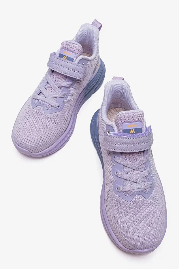 Детские спортивные кроссовки для девочек с принтом Minican, Lilac — фото 3