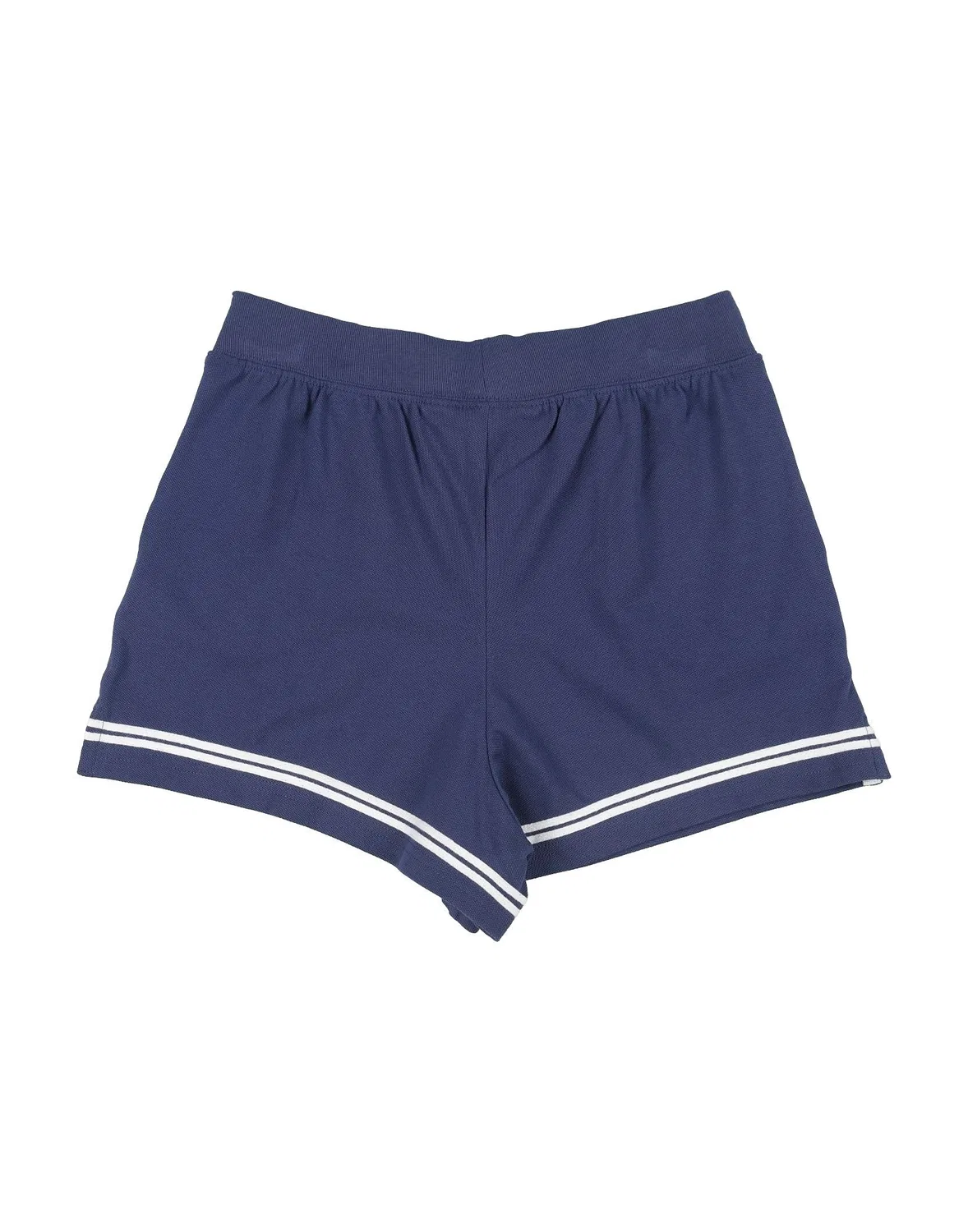 Детские шорты для девочек с принтом Striped Stretch Mesh Short Polo Ralph Lauren, темно‑синий — фото 2