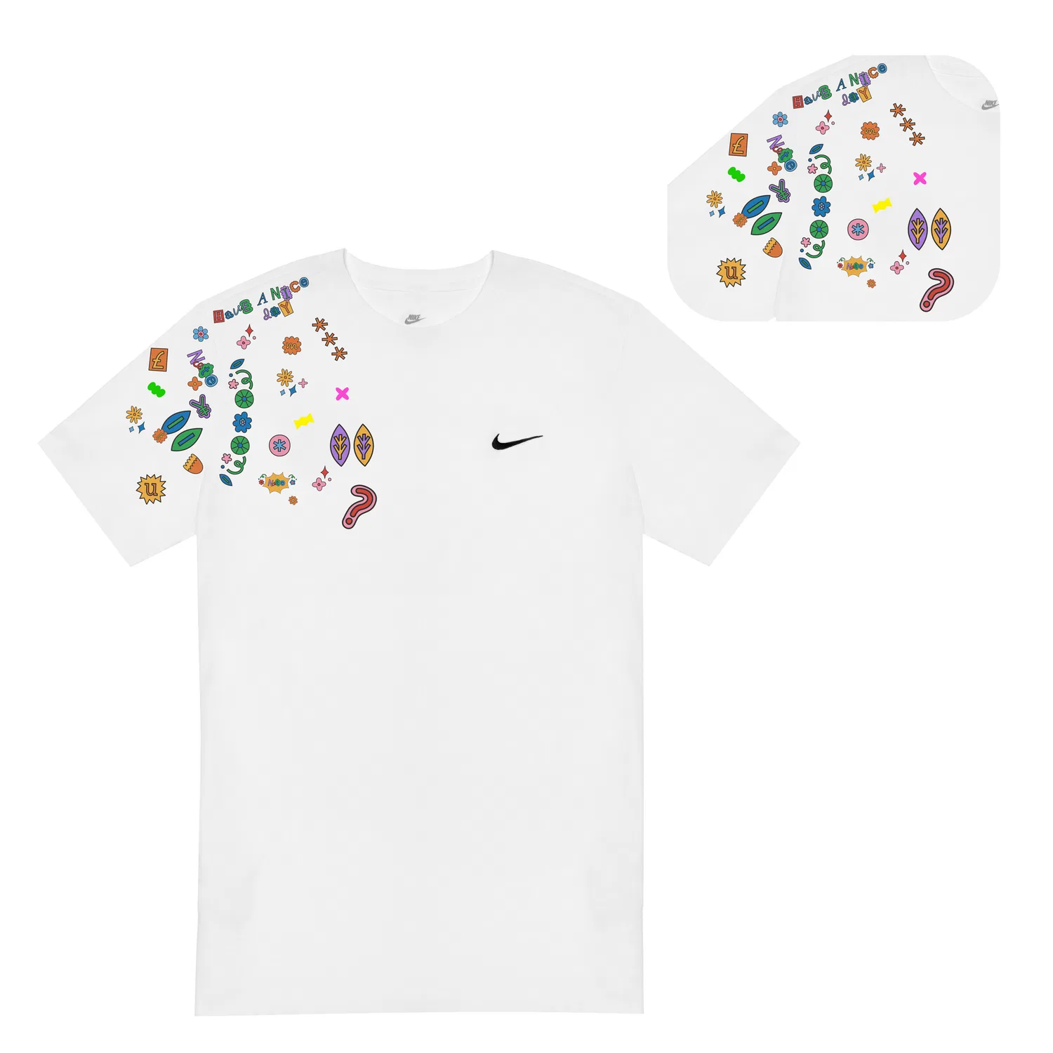 Футболка с принтом Nike White — фото 3