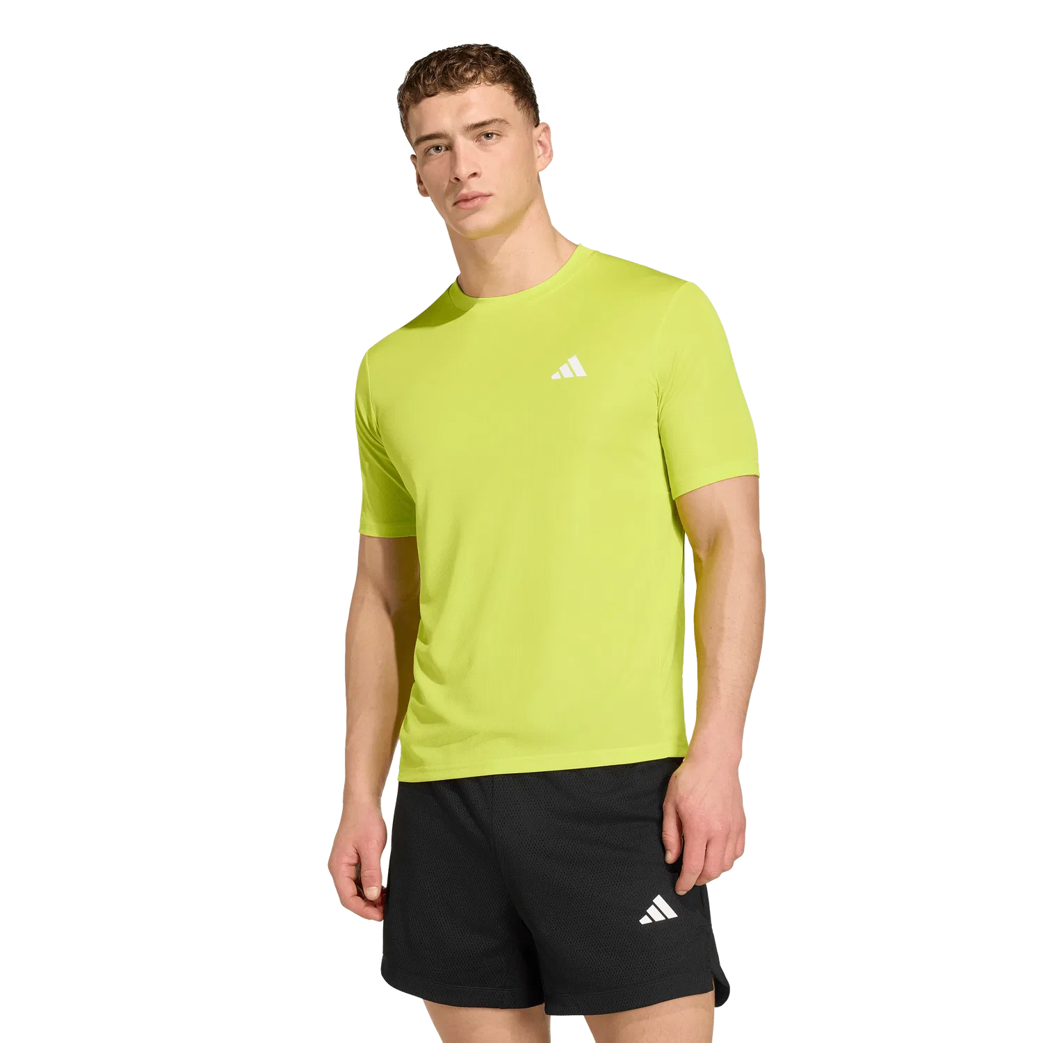 Мужская спортивная футболка с коротким рукавом Adidas, зеленый — фото 2