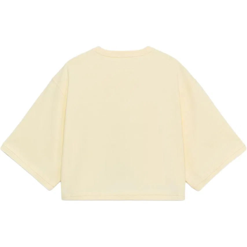 Женская футболка с круглым вырезом Yellow ZARA, Yellow — фото 3