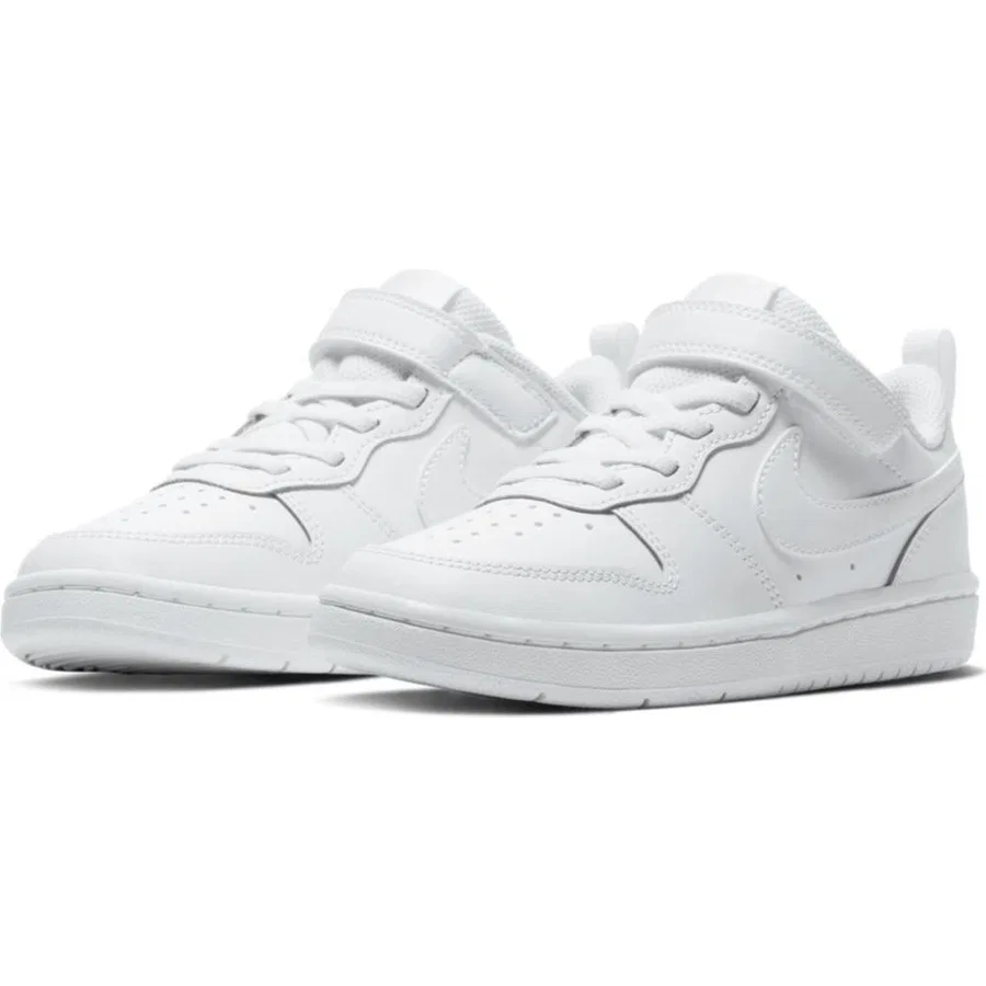 Кроссовки повседневные с кожаным верхом Court Borough Low 2 Nike, Белый