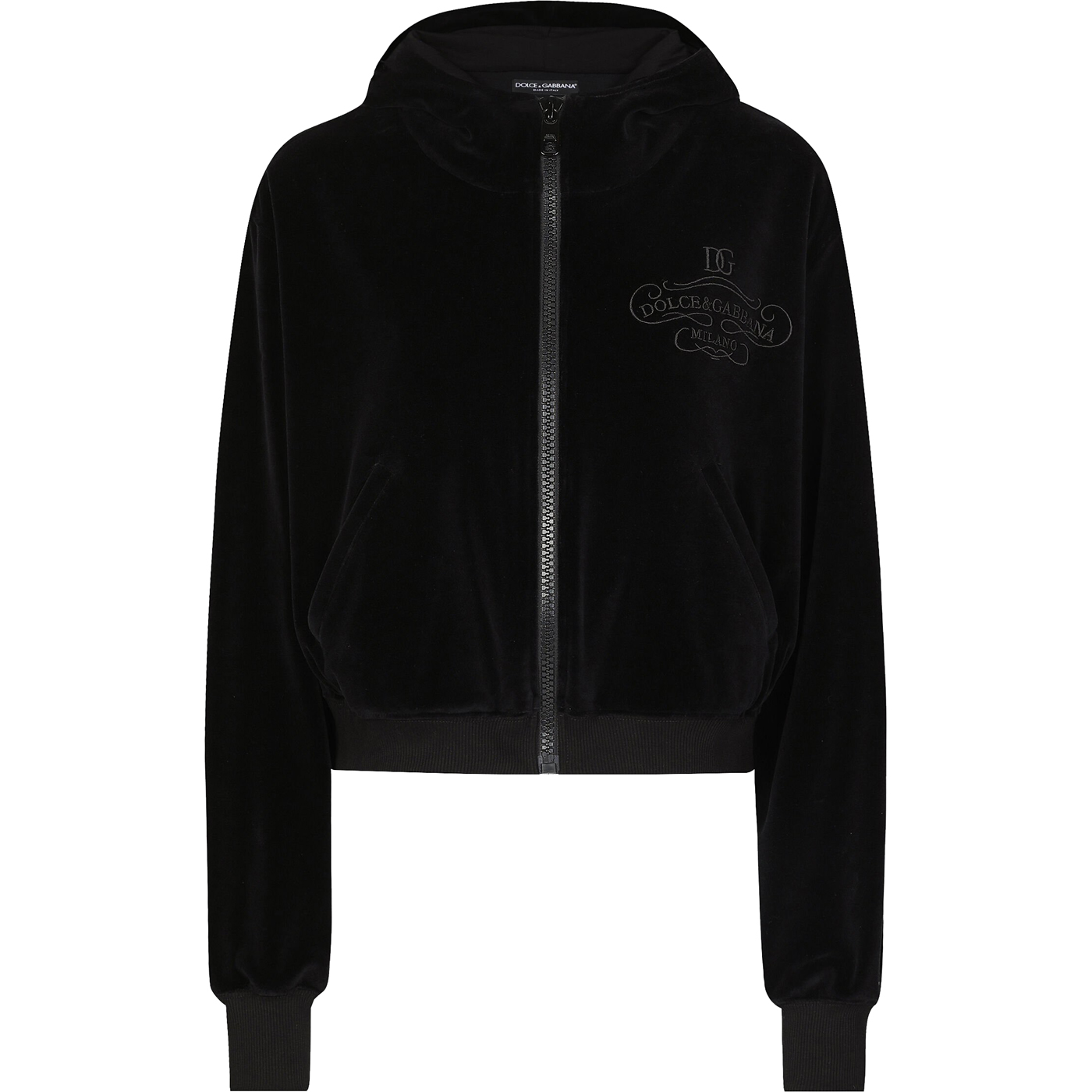 Толстовка Dolce & Gabbana Chenille Cotton, черный
