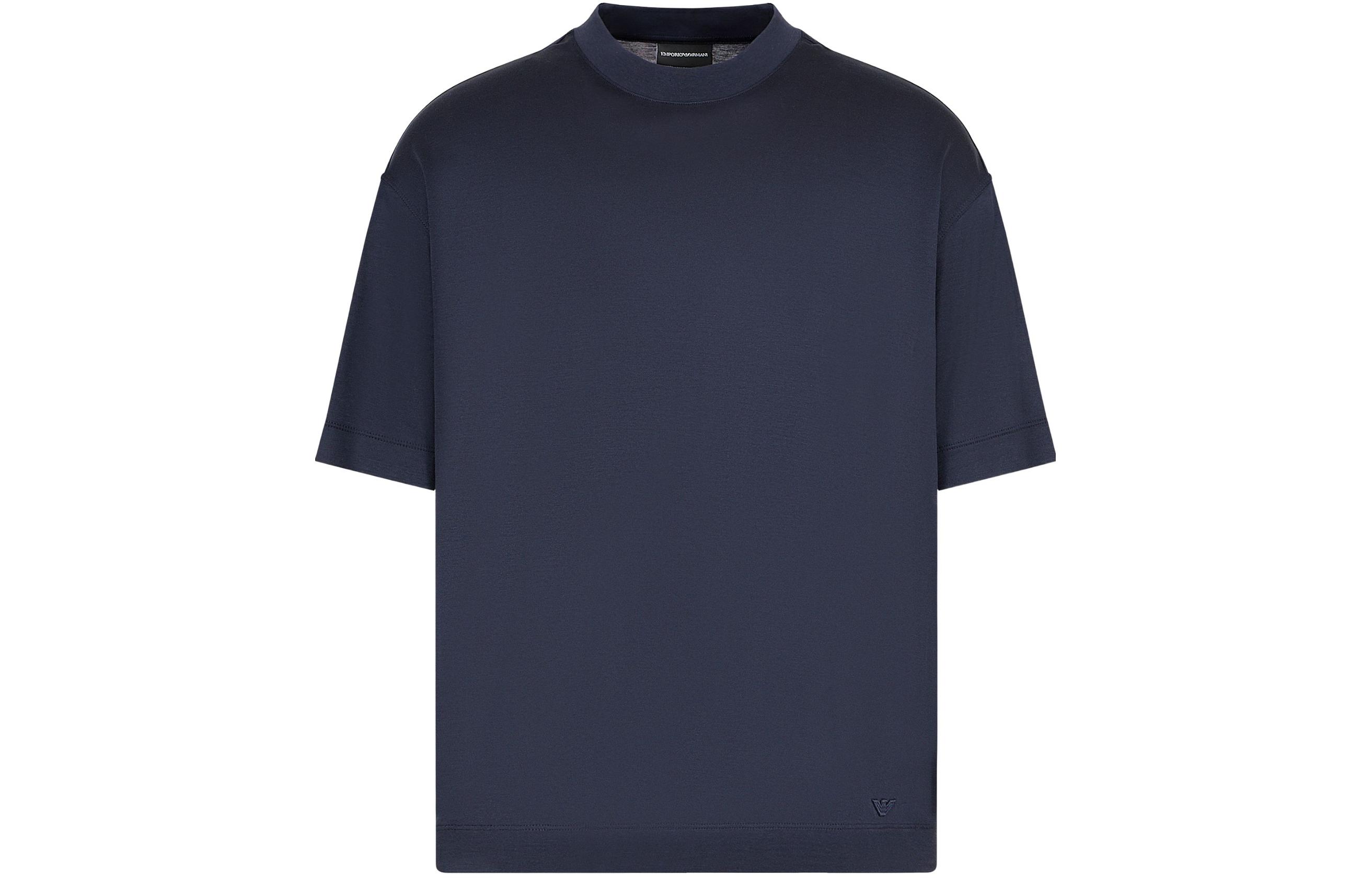 

EMPORIO ARMANI Футболка мужская морская синяя, Синий, EMPORIO ARMANI Футболка мужская морская синяя